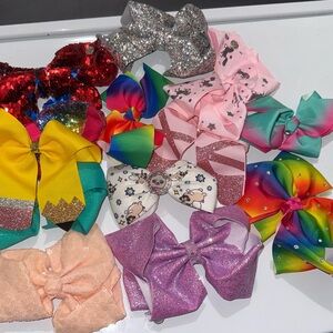 Sparkling Rainbow Kids Hair Bow Collection